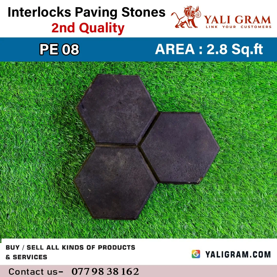 Interlocking Paving Stone – PE 08 ( 2nd Quality )